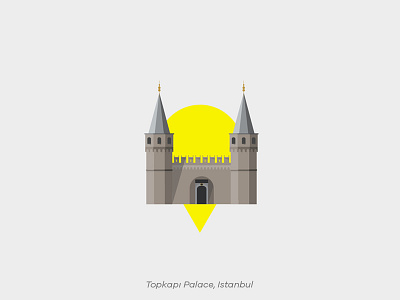 Pin Series: Istanbul istanbul monument palace pin topkapi turkey vector