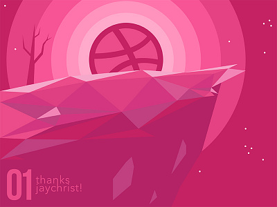 Debut Shot Dribbble debut shot dribbble illustration jaztin polygonal