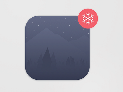 Daily UI #005 - App Icon app icon berlin christmas christmas tree daily100 dailyui day005 forest illustration minimal snow ui design