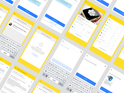 Q&A Section - Mercado Libre App android app chat design e commerce flat interaction interface ios ui ux yellow
