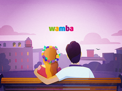 wamba pic couple dating illustrations love