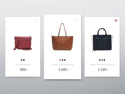 Item catalog e commerce item shopping card