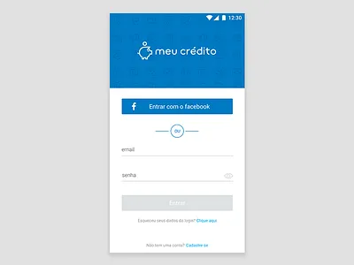 Hackathon Serasa android flat login material design