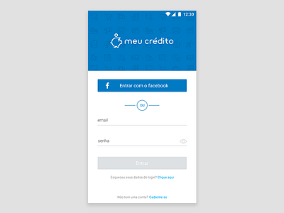 Hackathon Serasa android flat login material design