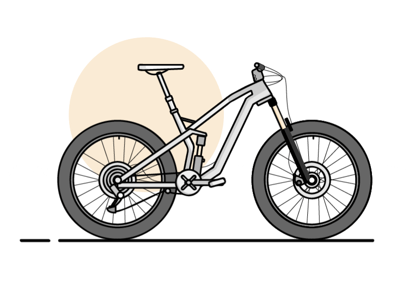 Canyon Strive suspension movements after effects animation bike canyon illustration movements mtb pressure strive suspension