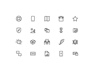 Help Center Iconography center design help iconography icons line stuart