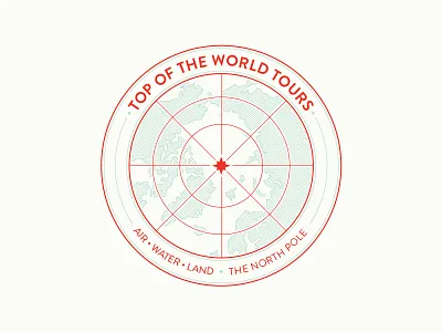 Top of the World Tours 12 branding christmas days holidays logo north pole top tours world xmas
