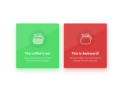 Daily UI #11: Flash Message alert coffee daily ui error flash message success