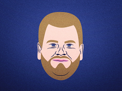 James Corden ai comedy face illustration james corden line night portrait talk show vector