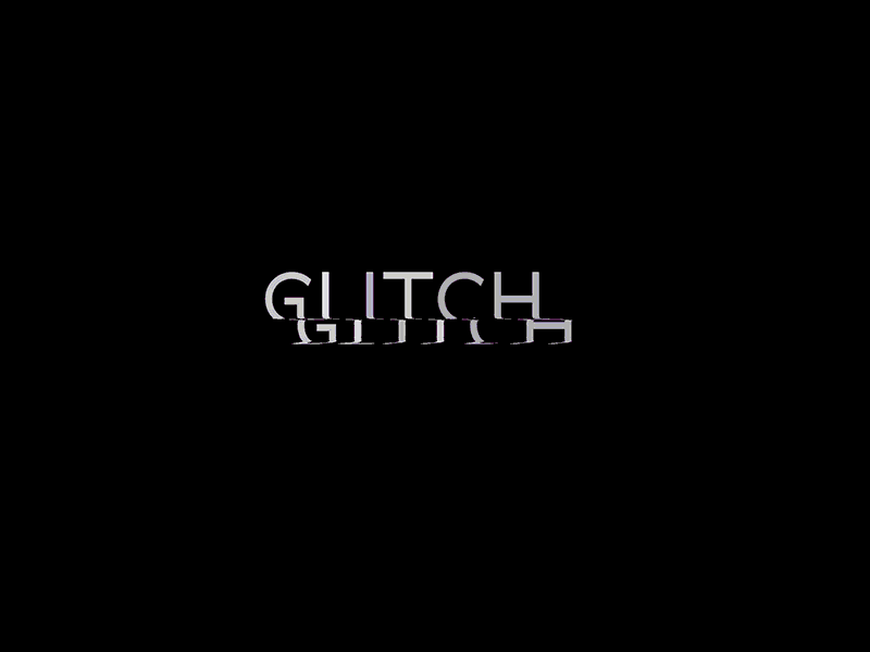 Glitch after effects glitch