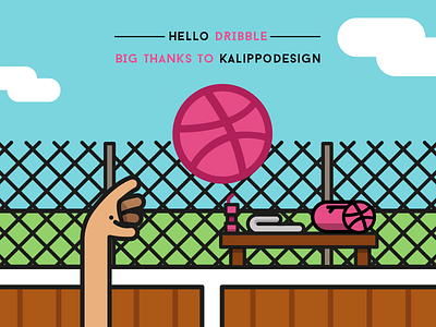 Hello Dribble basketball debut dribble playground throw