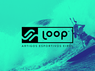 Loop brand branding esportivo kitesurf logo loop sport surf wave