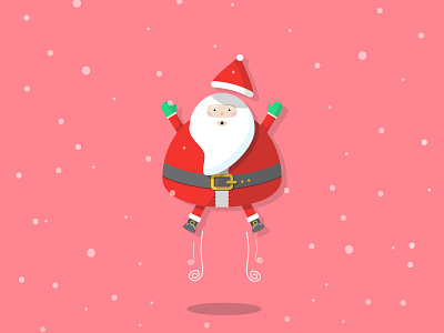 SANTA! christmas illustration santa snow vector