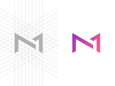 Dreamy Construction branding construction logo grid mark