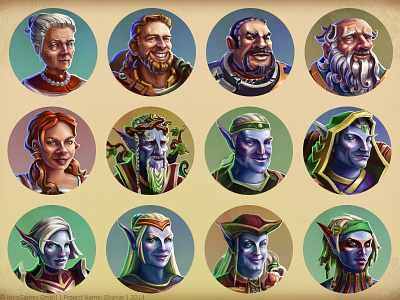 Game Avatars avatar elvenar elves fantasy game portrait rpg