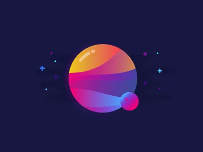 Planet identity illustration planet vector