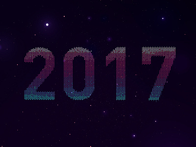 A year to look forward to. 2017 dots procedural retro