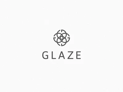 Glaze hair salon identity logo