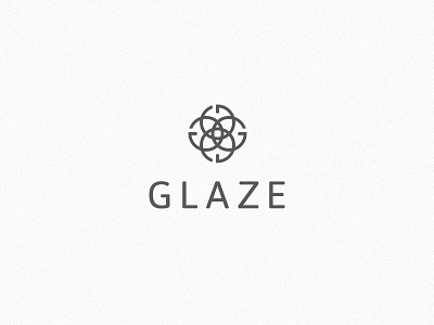 Glaze hair salon identity logo