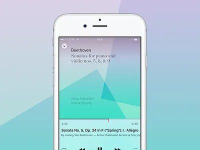 Beethoven Violin Sonatas album beethoven cover gradient itunes music