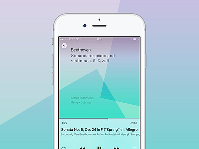 Beethoven Violin Sonatas album beethoven cover gradient itunes music