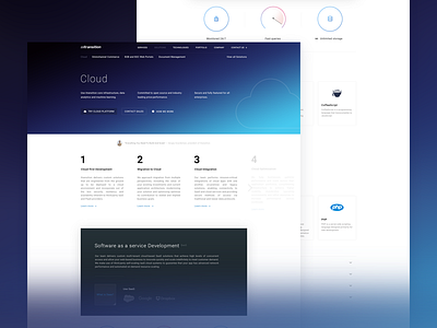 Developer website blue developer development gradient ui web