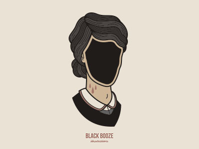 Sad Girls Club art blackboozeillustrations emo girl head illustration tattoo