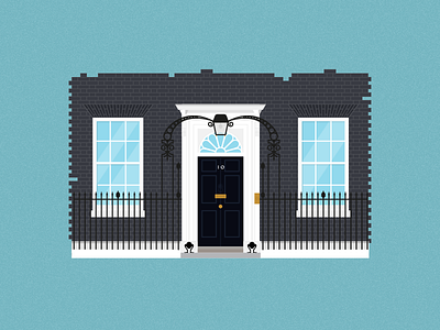 Number 10 door downing street flat house illustration number 10 window