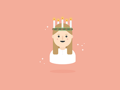 Lucia 🕯 character christmas colors design illustration lucia vector