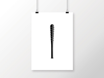 Negan x Lucille • The Walking Dead lucille negan poster print the walking dead tv show vector