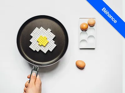 Lego photo project creative dailylegoproject egg food lego legomandaily legophotoproject minimal photography pixel