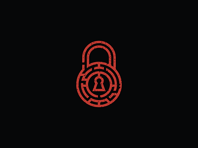 Escape room logo adventure branding game logo logo design maze padlock