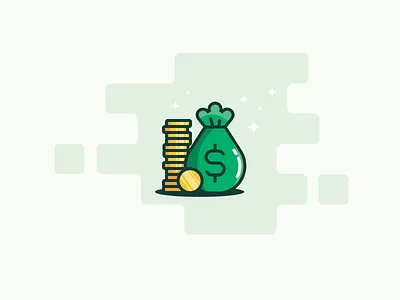 Moneybag bag cash cent coin coins icon money moneybag outline
