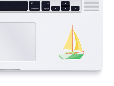 Die cut sticker for Macbook die cut sticker