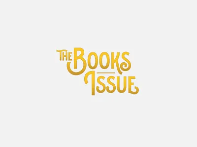 The Books Issue books logo vector type