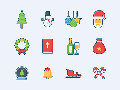 Merry Christmas Freebie Icon Pack bible candy celebration christmas christmastree decoration festival freebie santa xmas