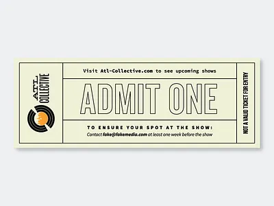 ATL Collective Ticket atlanta concert music print ticket