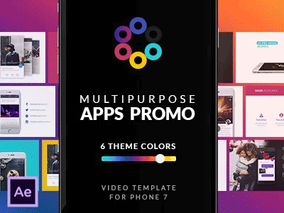 Multipurpose Apps Promo for Phone 7 | After Effects Template app apple application commercial ios iphone 7 phone presentation promo promotion ui youtube