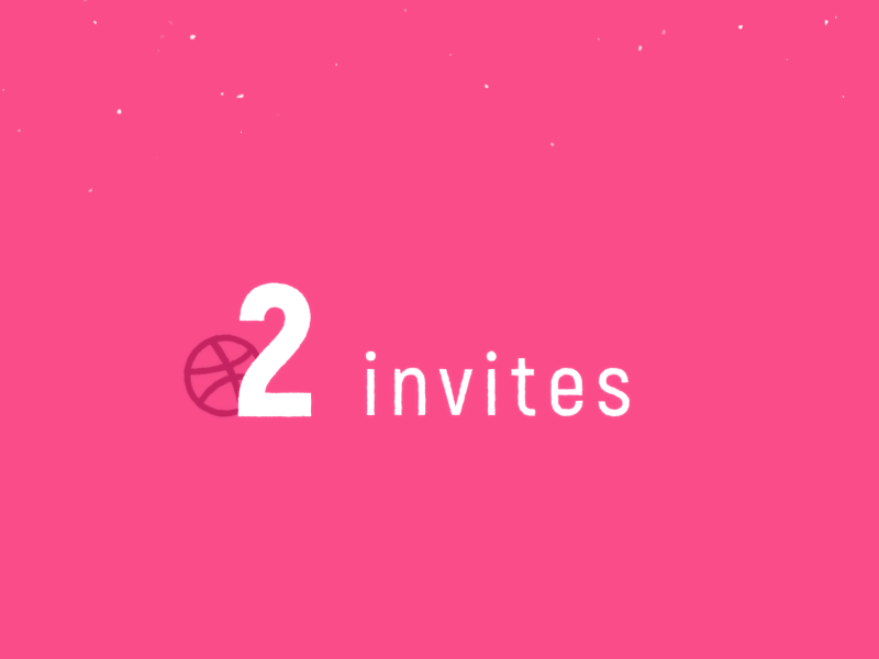 2 Dribbble Invites after effects animation giveaway invite motion design motion graphics