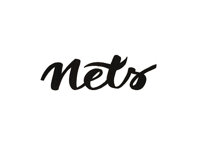 Nets brooklyn nets brush lettering calligraphy nba nets tombow