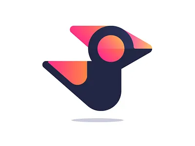 Duck duck duck 4 bird circle duck gradient location place red rossignol vector