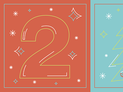 12 days of Christmas 12 days of christmas illustration line