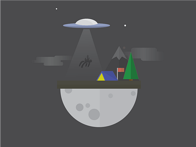 Never Camp Alone abducted camping sky ufo