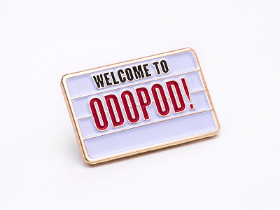 Odopod Enamel Pin enamel marquee odopod pin sign