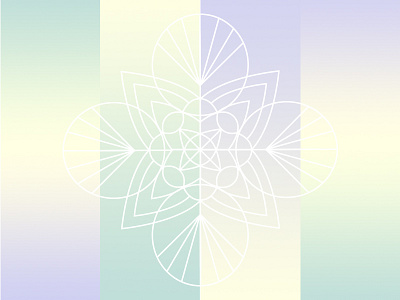 Ooooooohm geometric gradient mandala pattern yoga