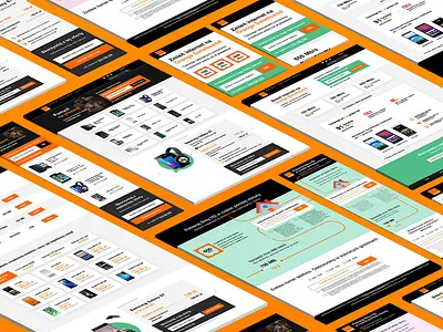 Orange Landing Pages conversion ctr landing mobile orange page responsive web