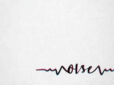 Noise clever logo minimal minimalist noise pulse simple sound wordmark