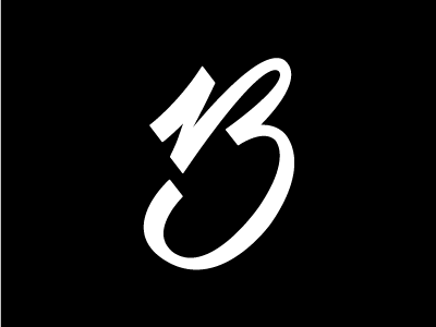 B for bubblebrush b lettering logo