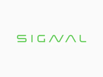Signal Logotype custom design graph logo logotype signal wave wireless wordmark