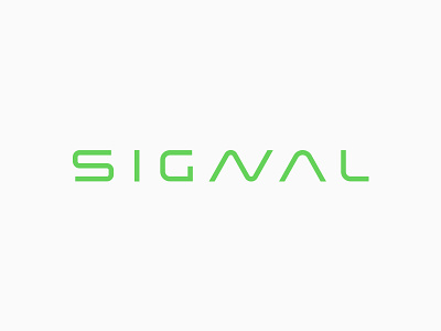 Signal Logotype custom design graph logo logotype signal wave wireless wordmark